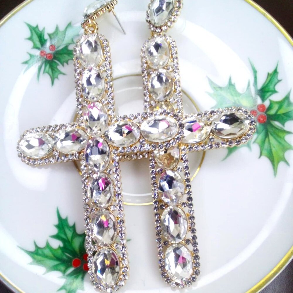 BOHO CROSS EARRINGS